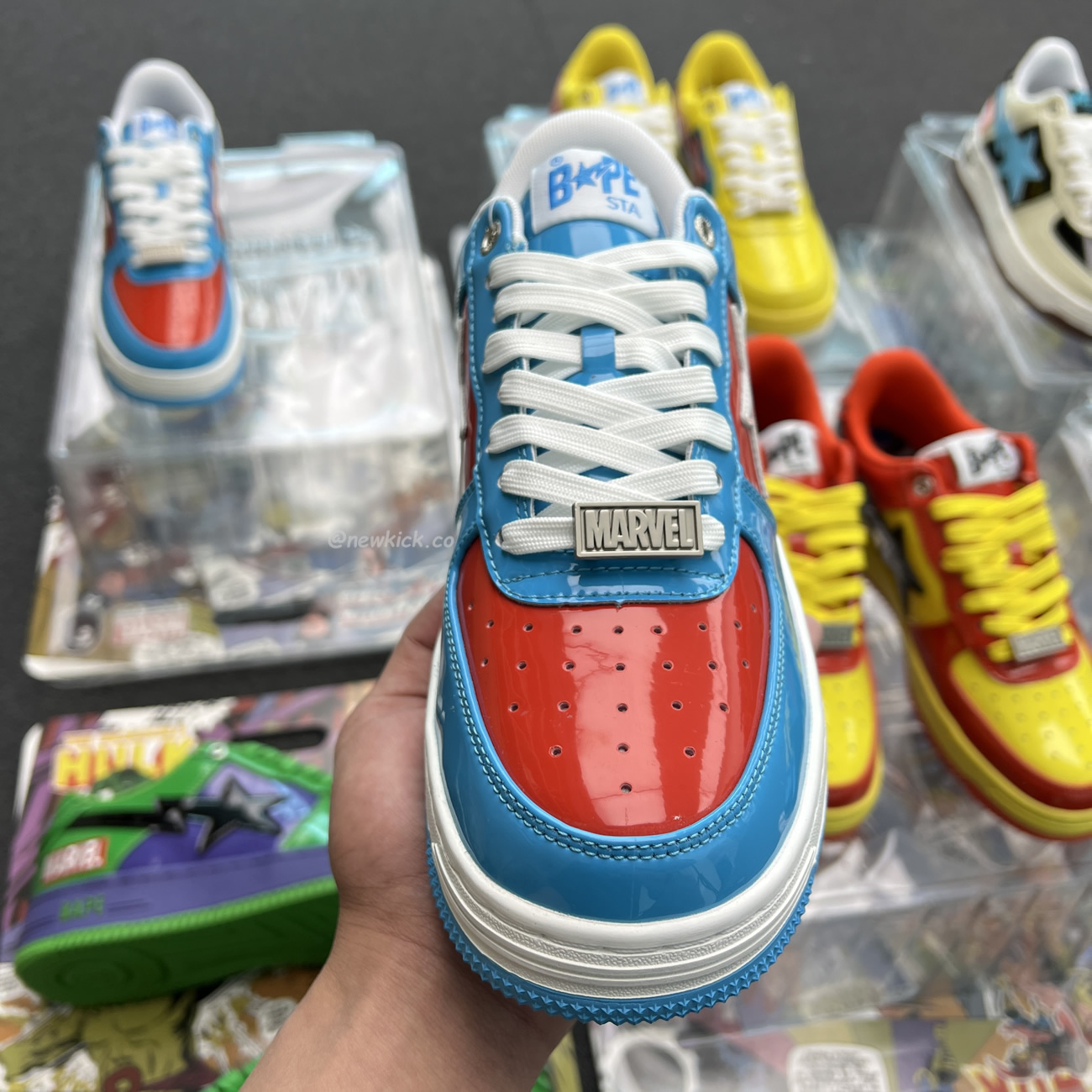 A Bathing Ape Bape Sta Marvel Comics Rocket Raccoon Thor Hulk Captain America Black Widow Iron Man  2022 (30) - www.newkick.vip